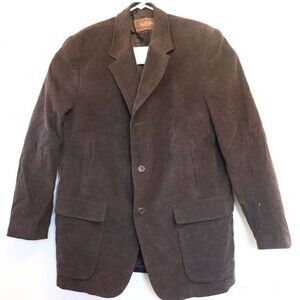 Tasso Ella Blazer Jacket Mens Corduroy Brown Single-Breasted‎ Sz 40